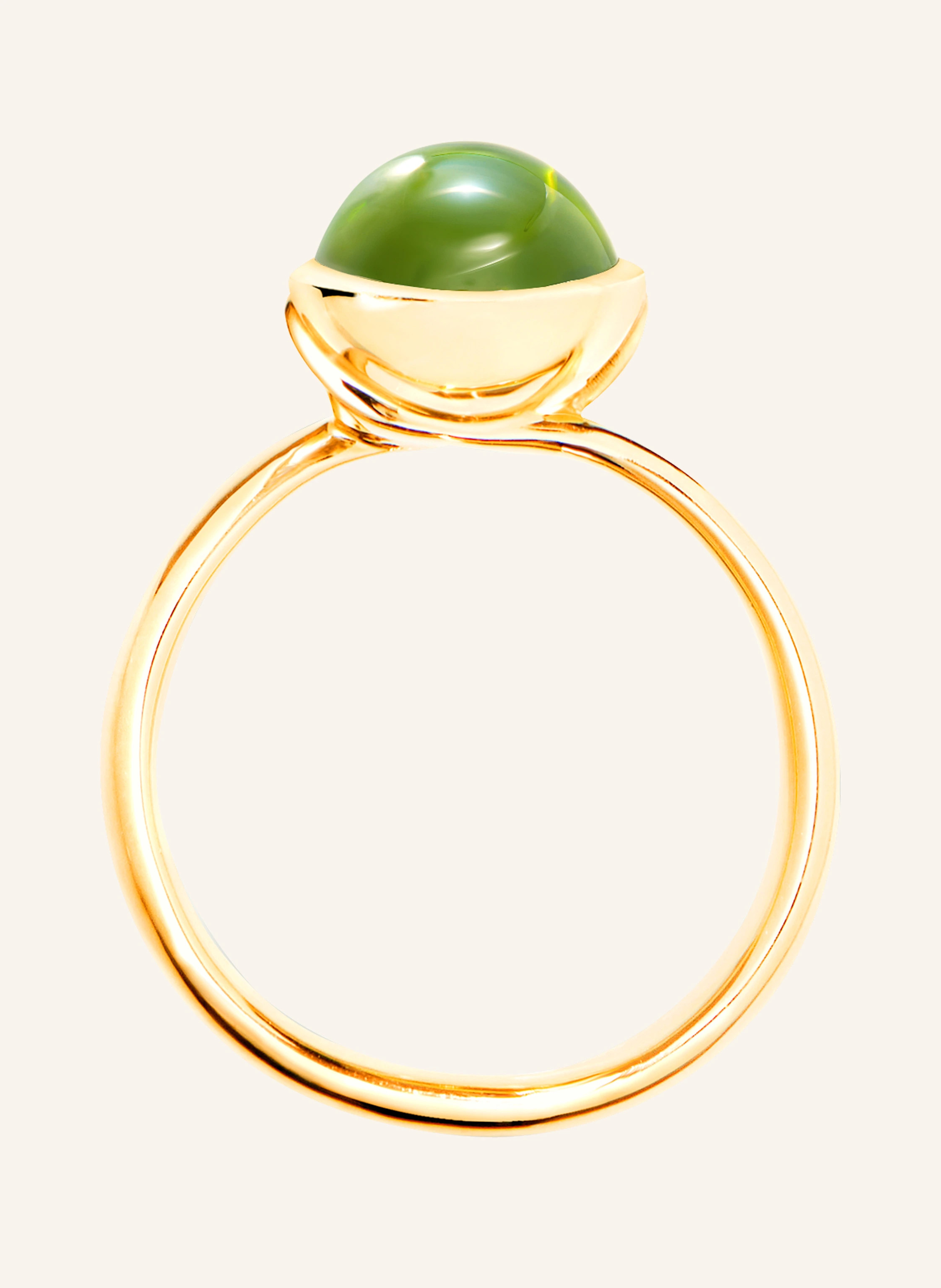 TAMARA COMOLLI Ring RING BOUTON SMALL PERIDOT aus 18K Gelbgold mit Peridot in gold | Breuninger (DACH)