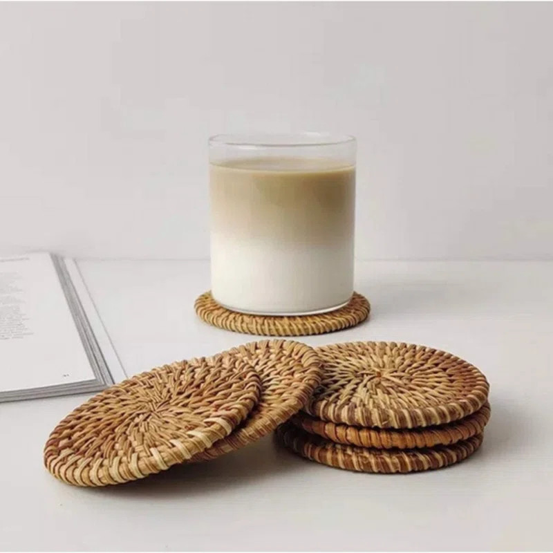 No Pattern Wood Round Coaster | Wayfair North America