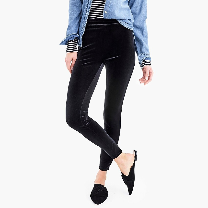 Stretch velvet leggings | J. Crew US