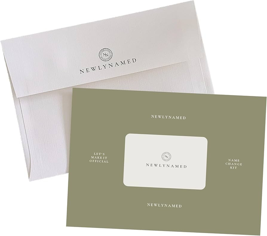 Box – Personalized Name Change After Marriage Kit – A Wedding Registry Item | Amazon (US)