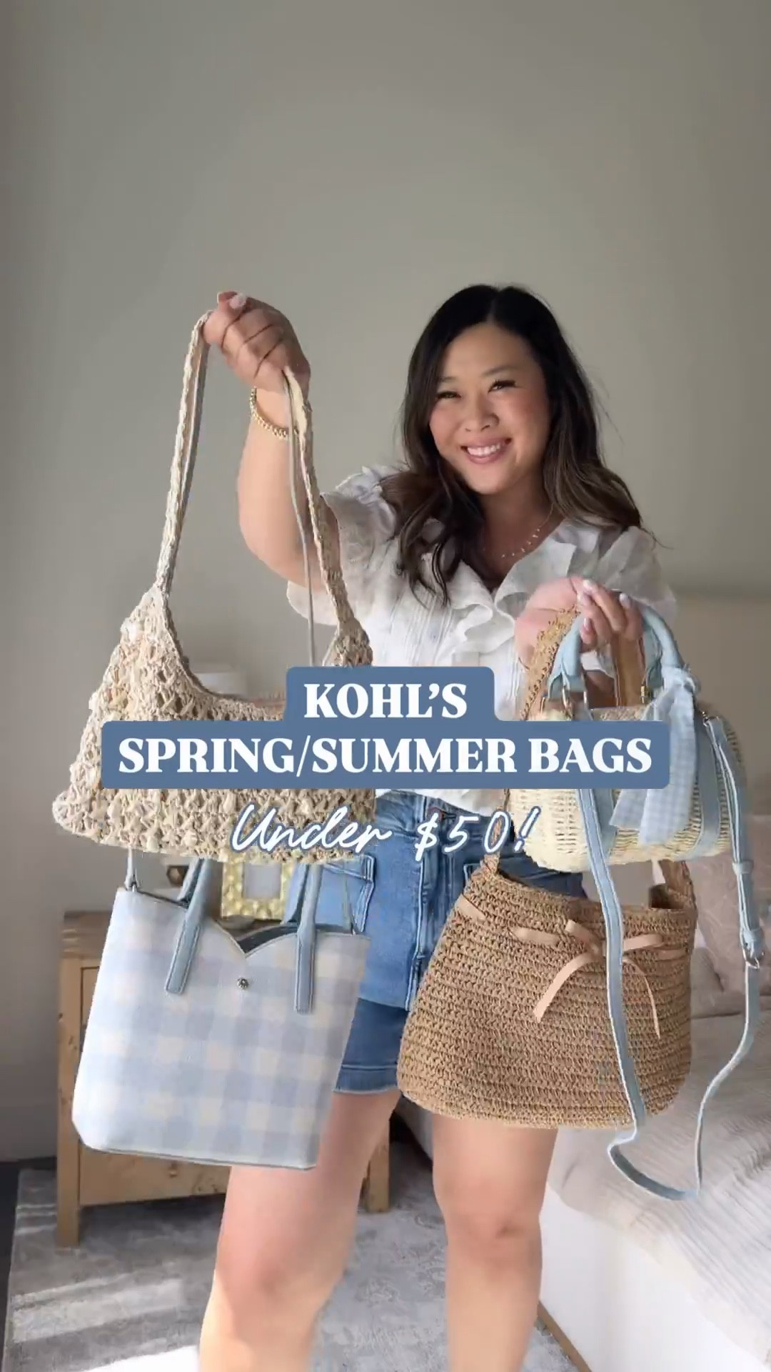 These Kohl’s Summer bags from the Lauren Conrad line are SO fun!!! And under $50!!!
Top: Small
Shorts: 8