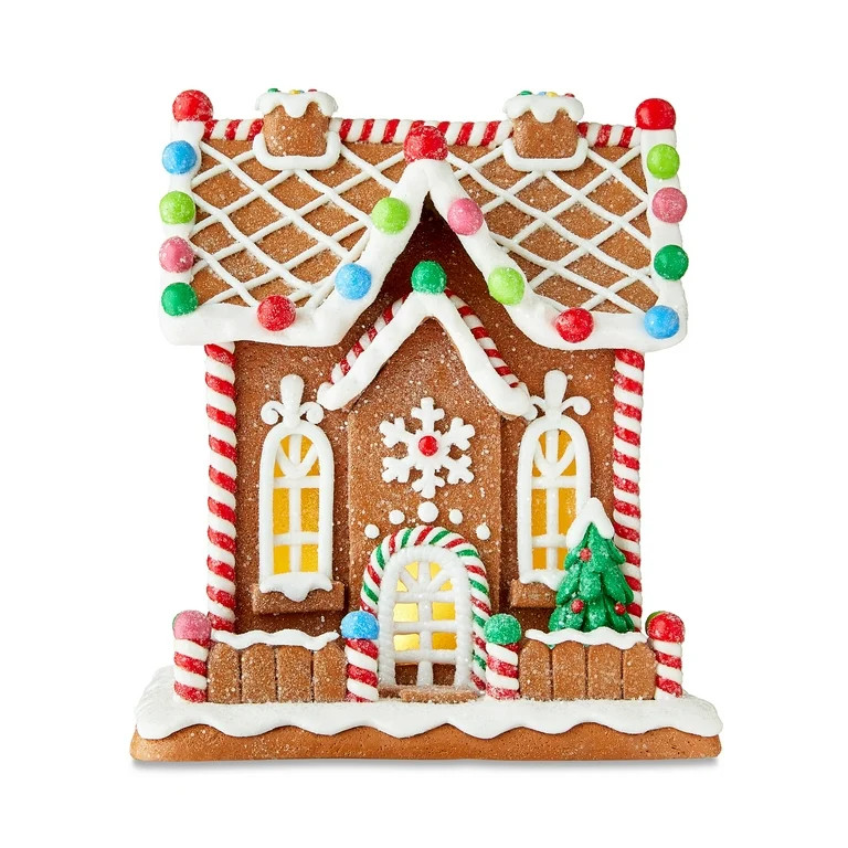 Christmas Village LED Gingerbread House, by Holiday Time | Walmart (US)