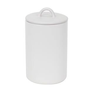 8.5" White Stoneware Canister by Ashland® | Michaels Stores