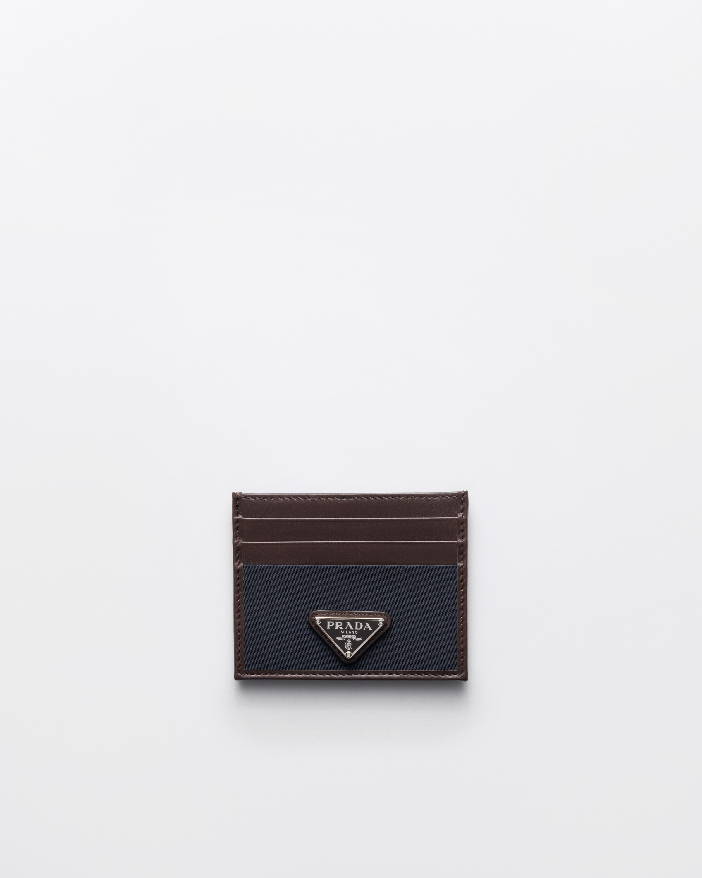 Prada Speedrock Re-Nylon and leather card holder | Prada US