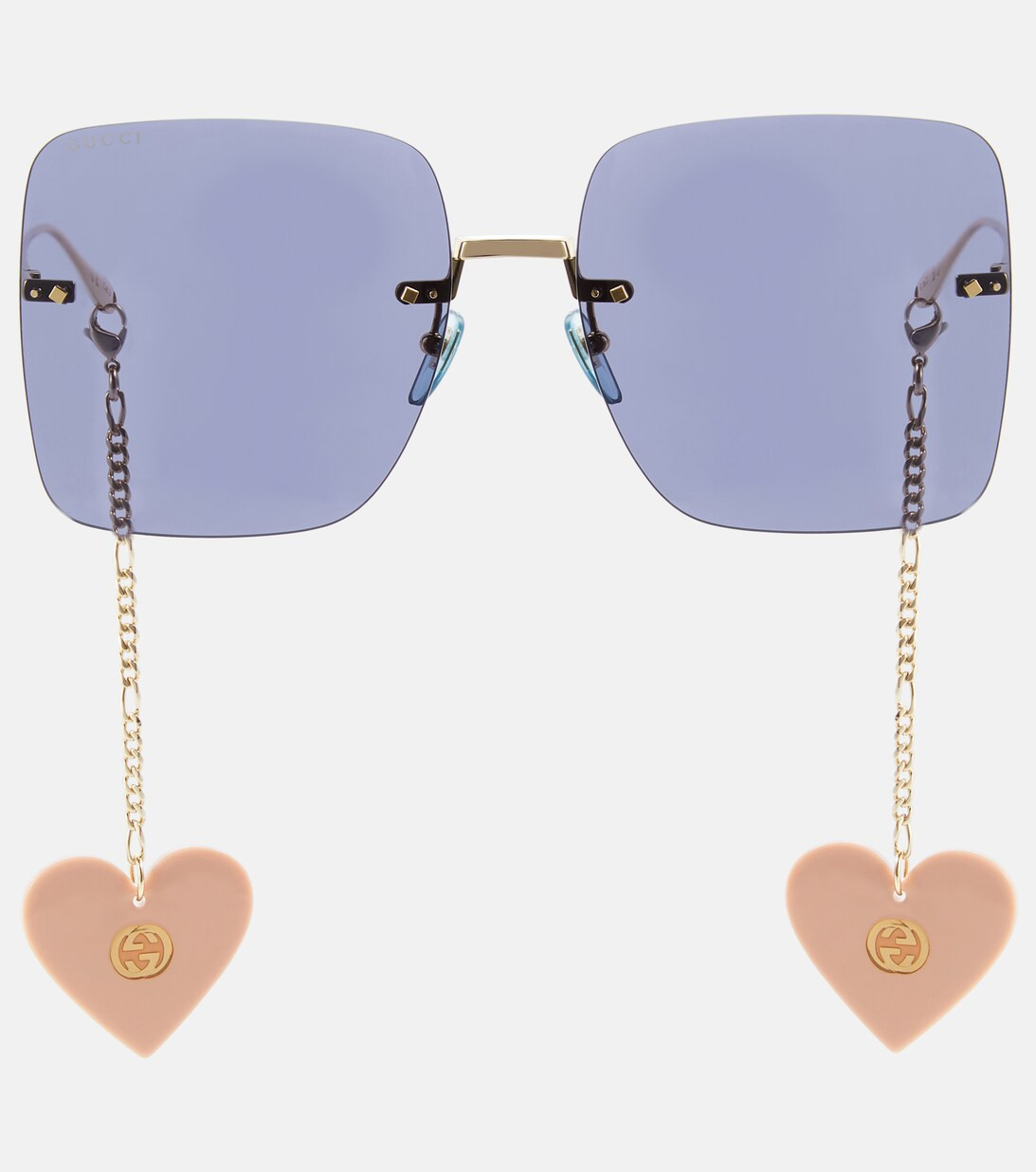 Chain-trimmed oversized sunglasses | Mytheresa (INTL)