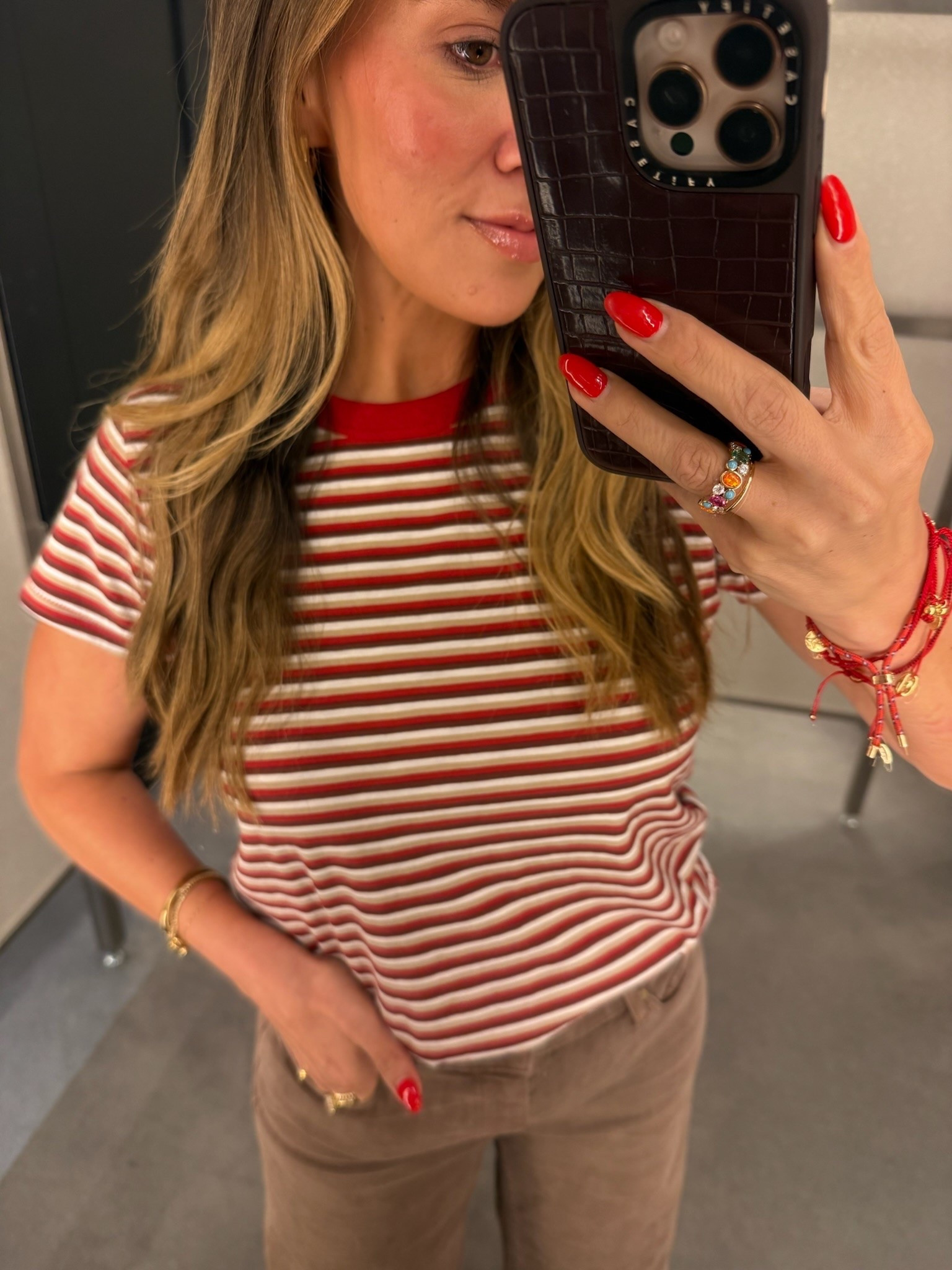 Even though Thai shirt isn’t a part of the Nordstrom anniversary sale I still had to grab it alone with these jeans!

I am wearing a size medium top and size 28 in jeans!