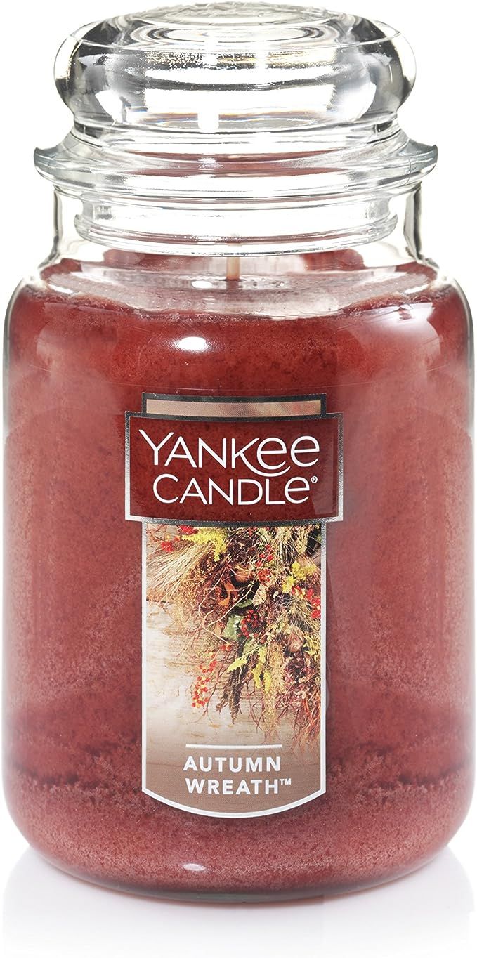 Yankee Candle Large Jar Candle, Autumn Wreath | Amazon (US)