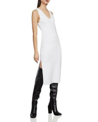 BCBGMAXAZRIA V-Neck Sweater Midi Dress Women - Bloomingdale's | Bloomingdale's (US)