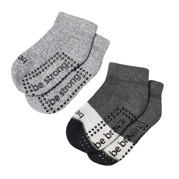 Toddler Boy 2 Pack Grip Socks 2T-4T (Freddy) | Sticky Be Socks