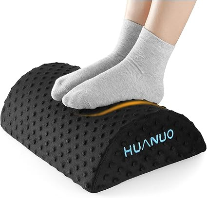 HUANUO Under Desk Foot Rest - Ergonomic Footrest with 2 Optional Covers Massage Textured Surface ... | Amazon (US)