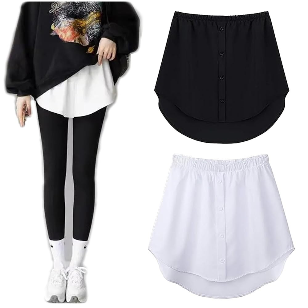 2 Pcs shirt extender for women Layering Half Shirts for Women Layering, Guarding The Safety Under... | Amazon (US)