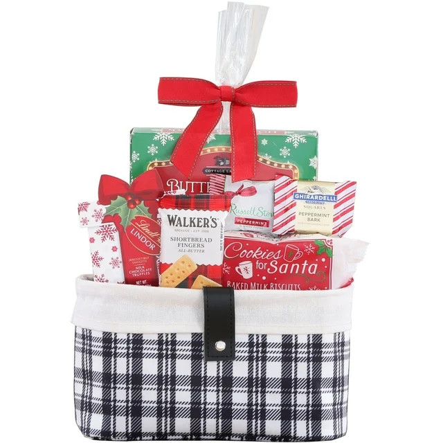 Black and White Plaid Tote Gift Basket by Houdini. Count per Pack - 5 Count | Walmart (US)