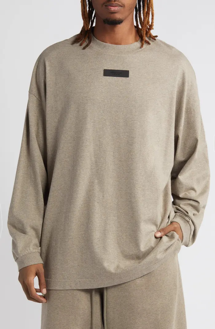 Oversize Long Sleeve Logo Patch T-Shirt | Nordstrom