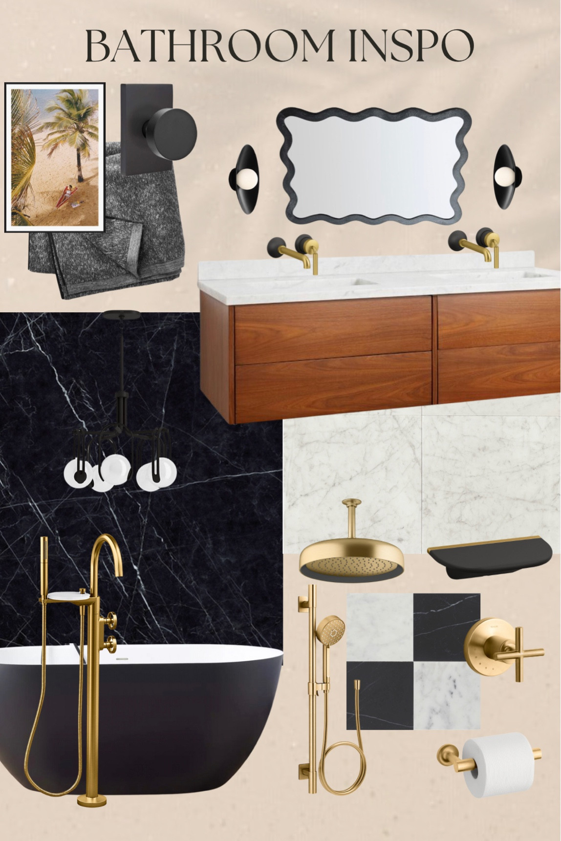 Modern Bathroom inspiration! #meandmrjones 

#LTKunder100 #LTKunder50 #LTKhome