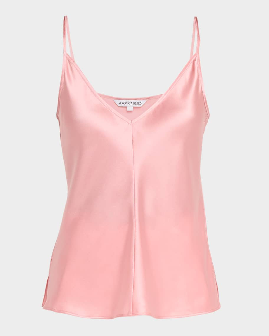 Toby V-Neck Satin Top | Neiman Marcus
