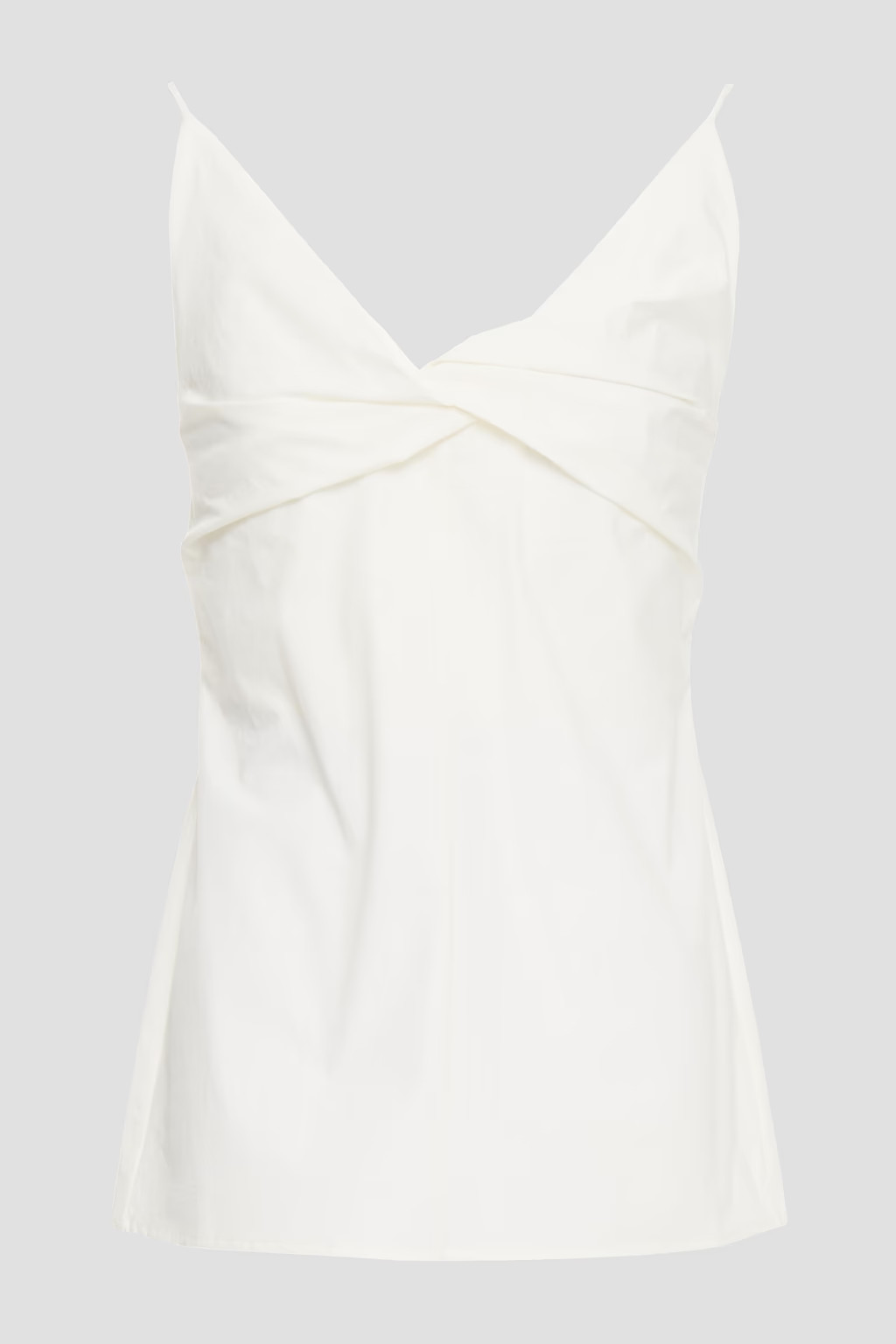 Pleated crinkled stretch-poplin camisole | The Outnet (US and CA)