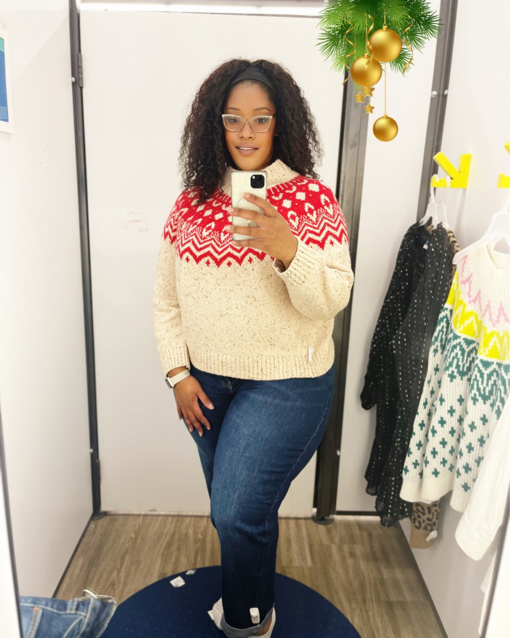 One of my fav sweaters I saw at Old Navy. And the jeans were super comfy!! #plussizefashion #curvyfashion #sweaterweather #sweaters 

#LTKHoliday #LTKfindsunder50 #LTKplussize