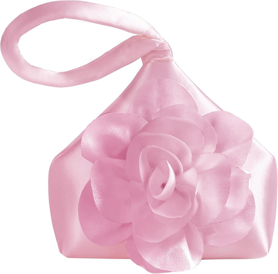 BABEYOND Clutch Purses for Women - Evening Bags Flower Satin Handbag Classy Wristlet Purse for Pa... | Amazon (US)