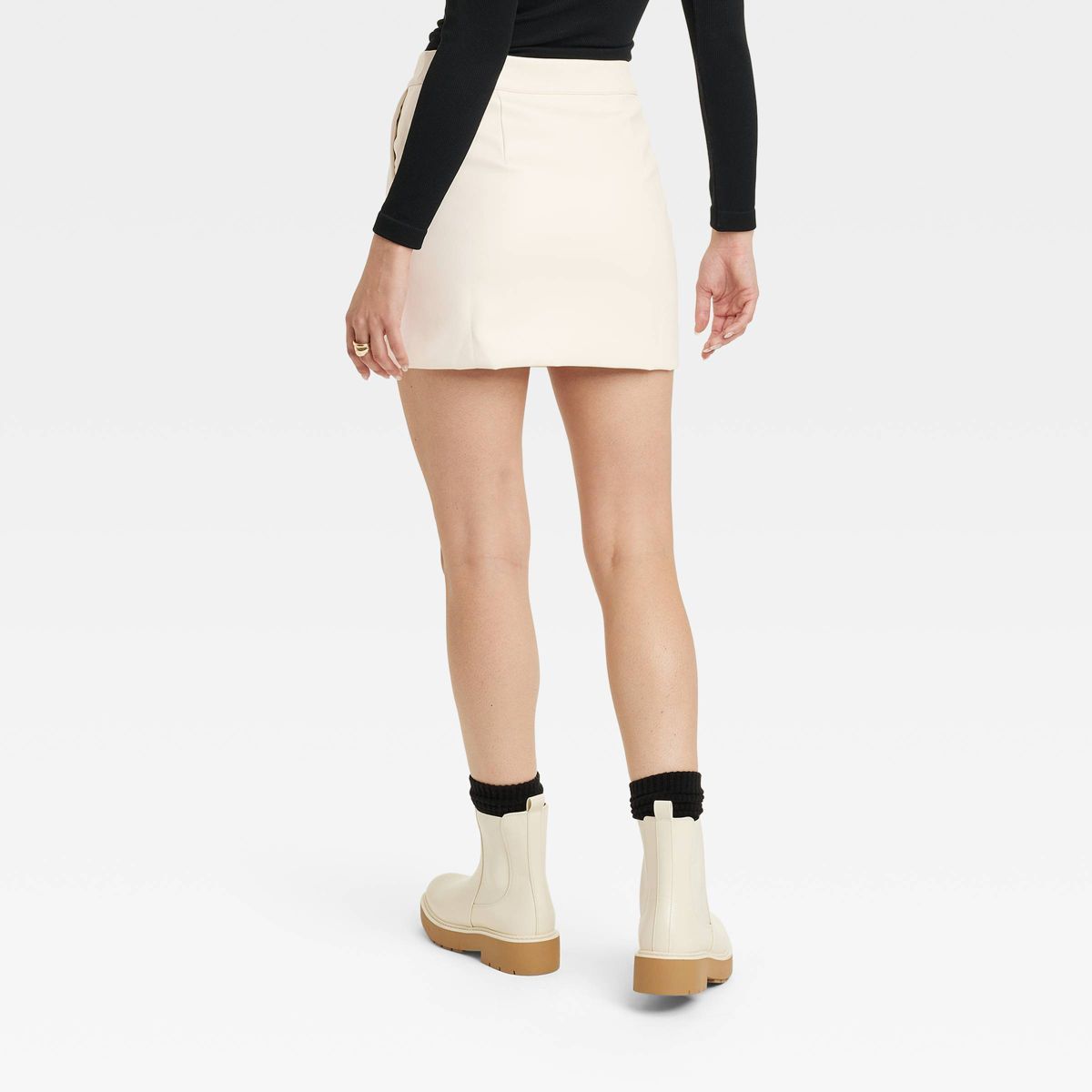 Women's Faux Leather Mini Skirt - A New Day™ | Target