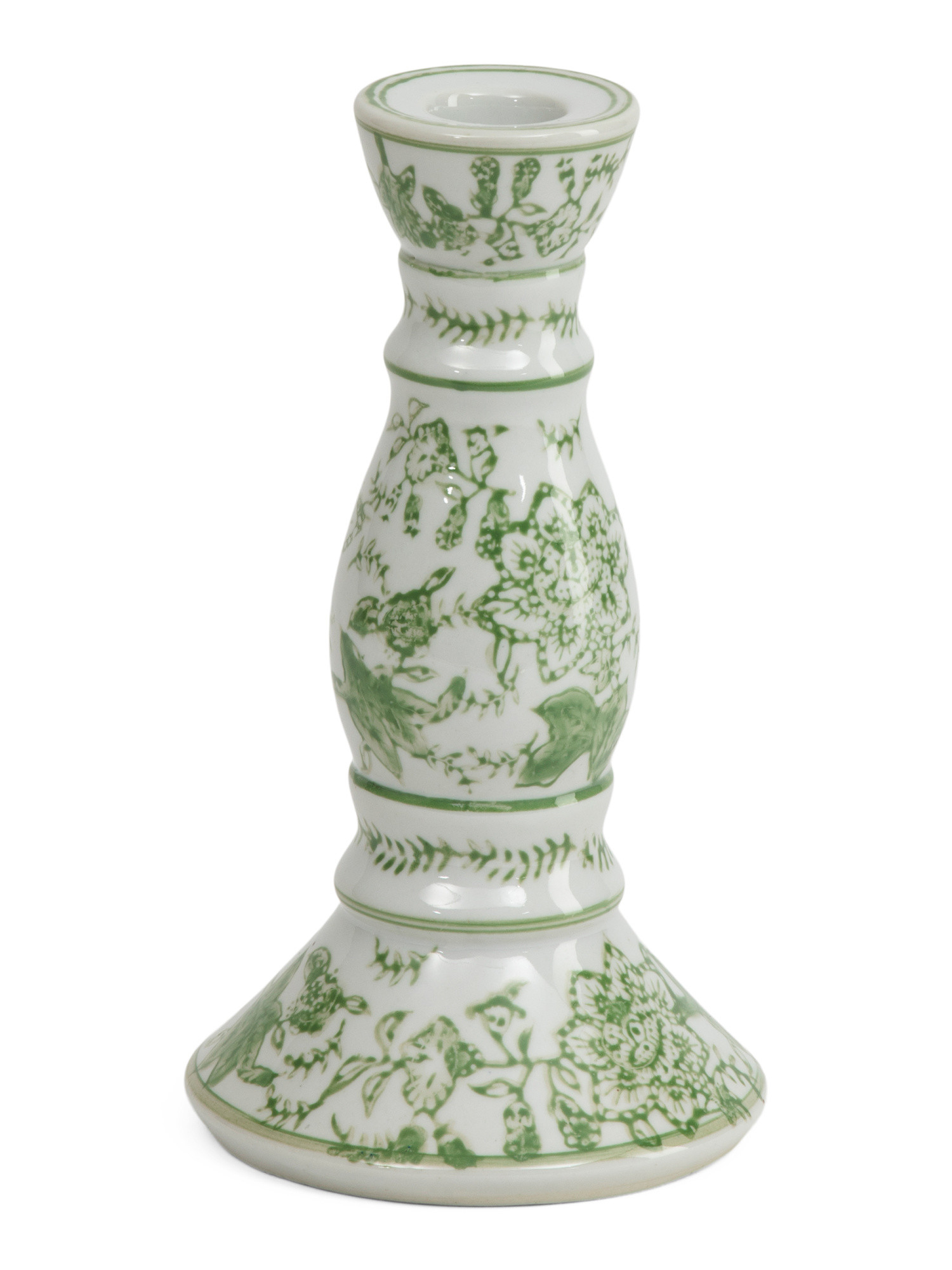 8.5in Floral Ceramic Tapered Candle Holder | TJ Maxx