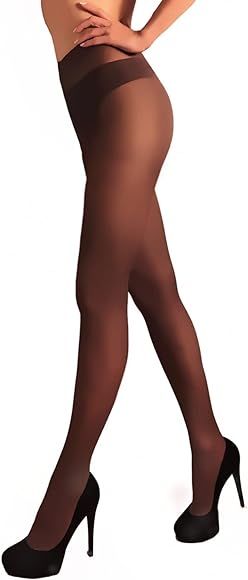 Mila Marutti Women's Tights Semi Opaque Stockings for Women Pantyhose Microfiber Nylons - Made in... | Amazon (US)