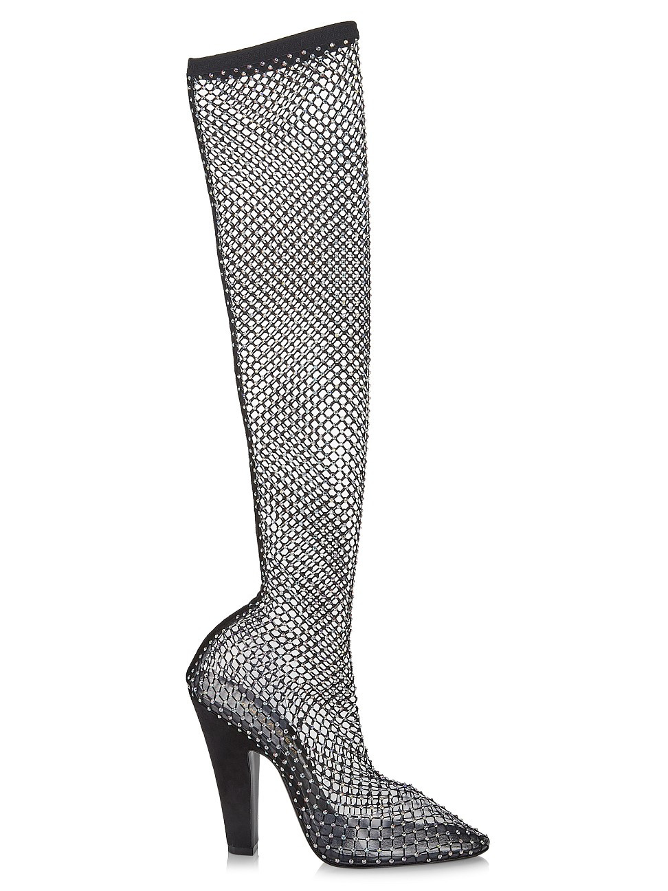Women's Koller Rhinestone Mesh Boots - Nero Crystal - Size 6 - Nero Crystal - Size 6 | Saks Fifth Avenue