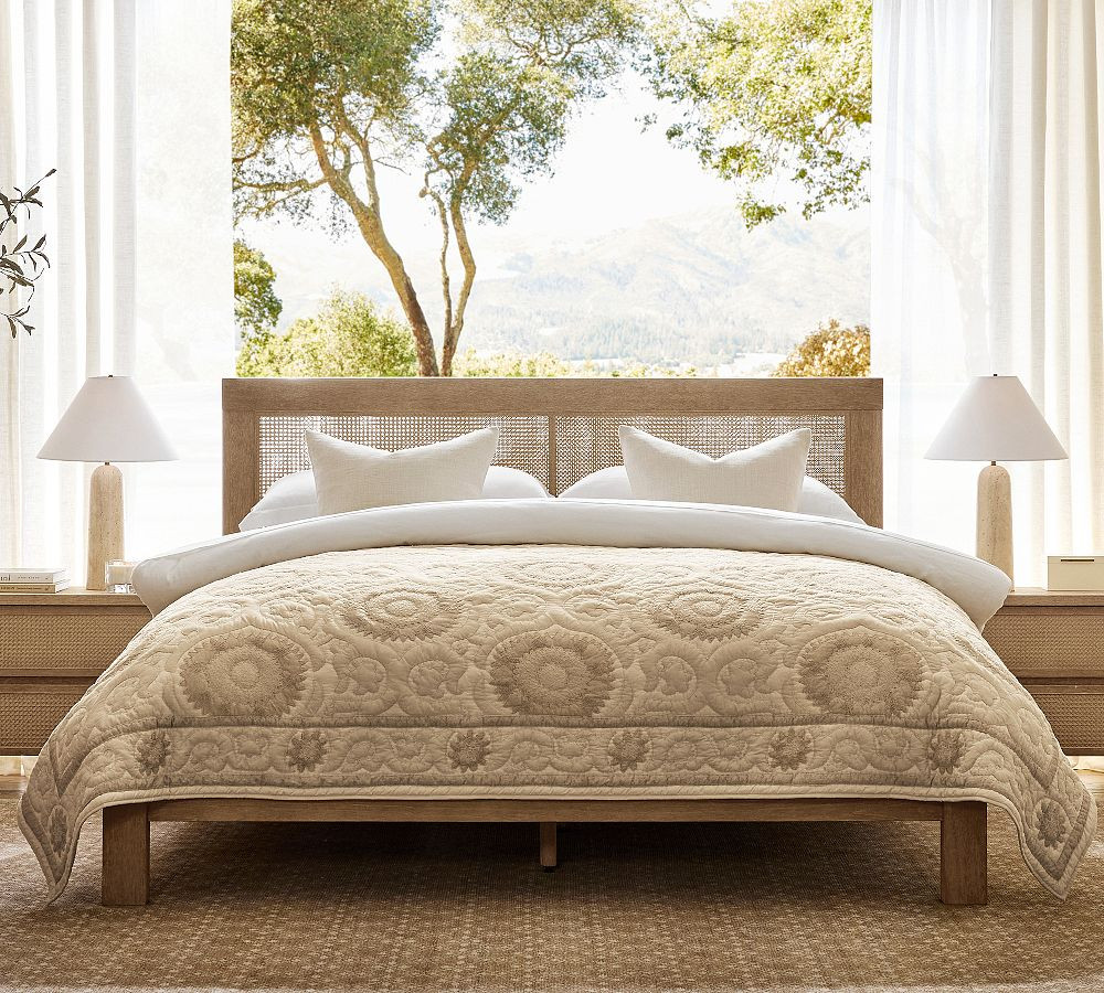 Alanya Suzani Quilted Sham | Pottery Barn (US)