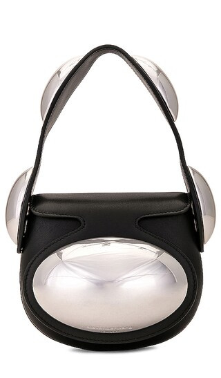 Mini Dome Top Handle Bag in Black | Revolve Clothing (Global)