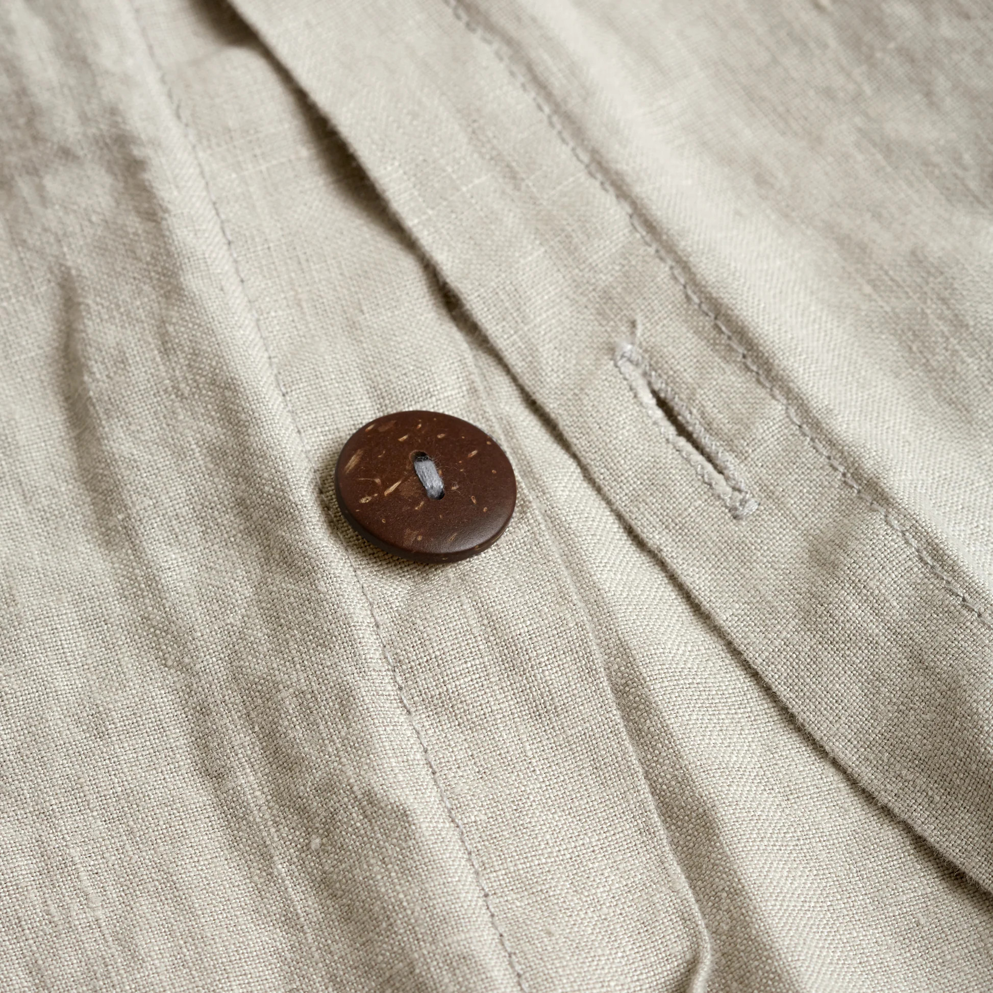 Oatmeal Linen Duvet Cover | Piglet