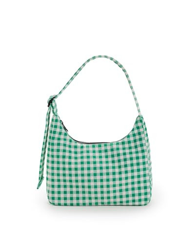 BAGGU Mini Nylon Shoulder Bag, Green Gingham | Amazon (CA)
