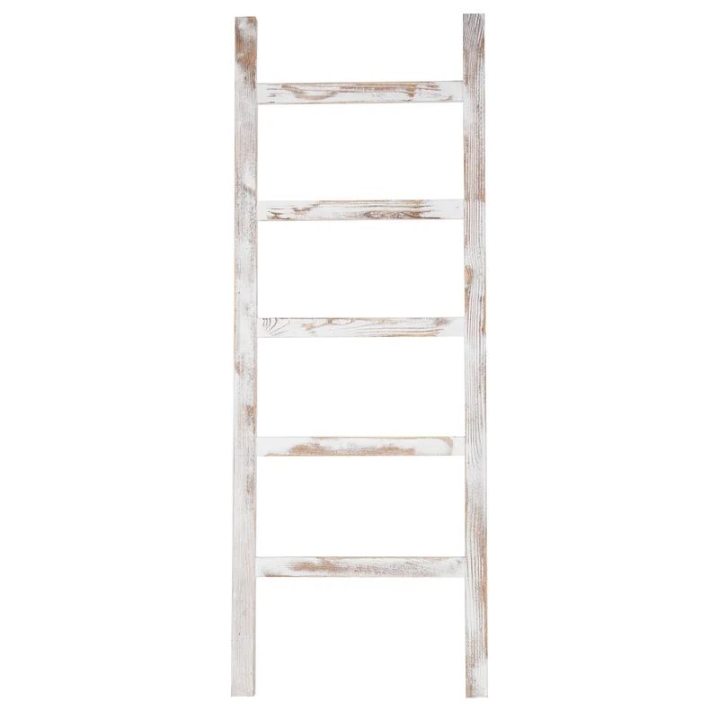 Wall-Leaning Wood Towel 4.5 ft Blanket Ladder | Wayfair North America