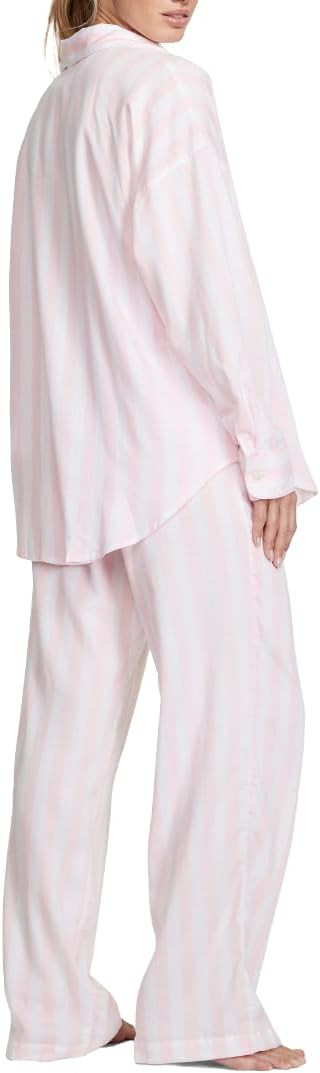 Victoria's Secret Cotton Modal Long Pajama Set, Women's Sleepwear (XS-XXL) | Amazon (US)