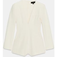 Zara - Shoulder Pad Romper - Oyster-White - S - Woman | Zara US