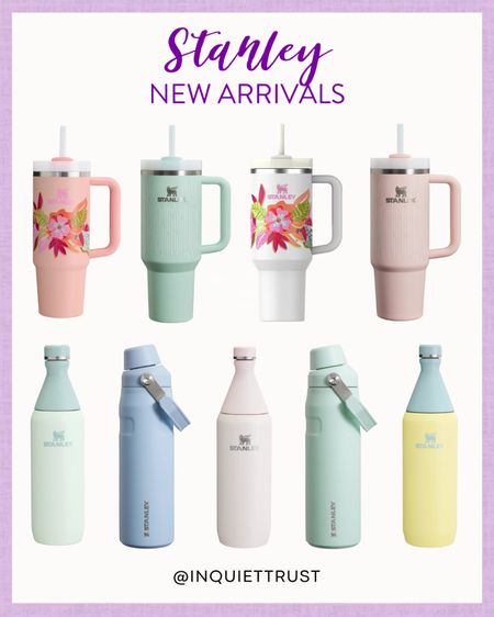 Check out Stanley's new arrivals! There are a lot of cute colors and styles to choose from! These would also make a great gift!
#giftideas #travelessential #viralproduct #springcolors

#LTKtravel #LTKGiftGuide #LTKstyletip