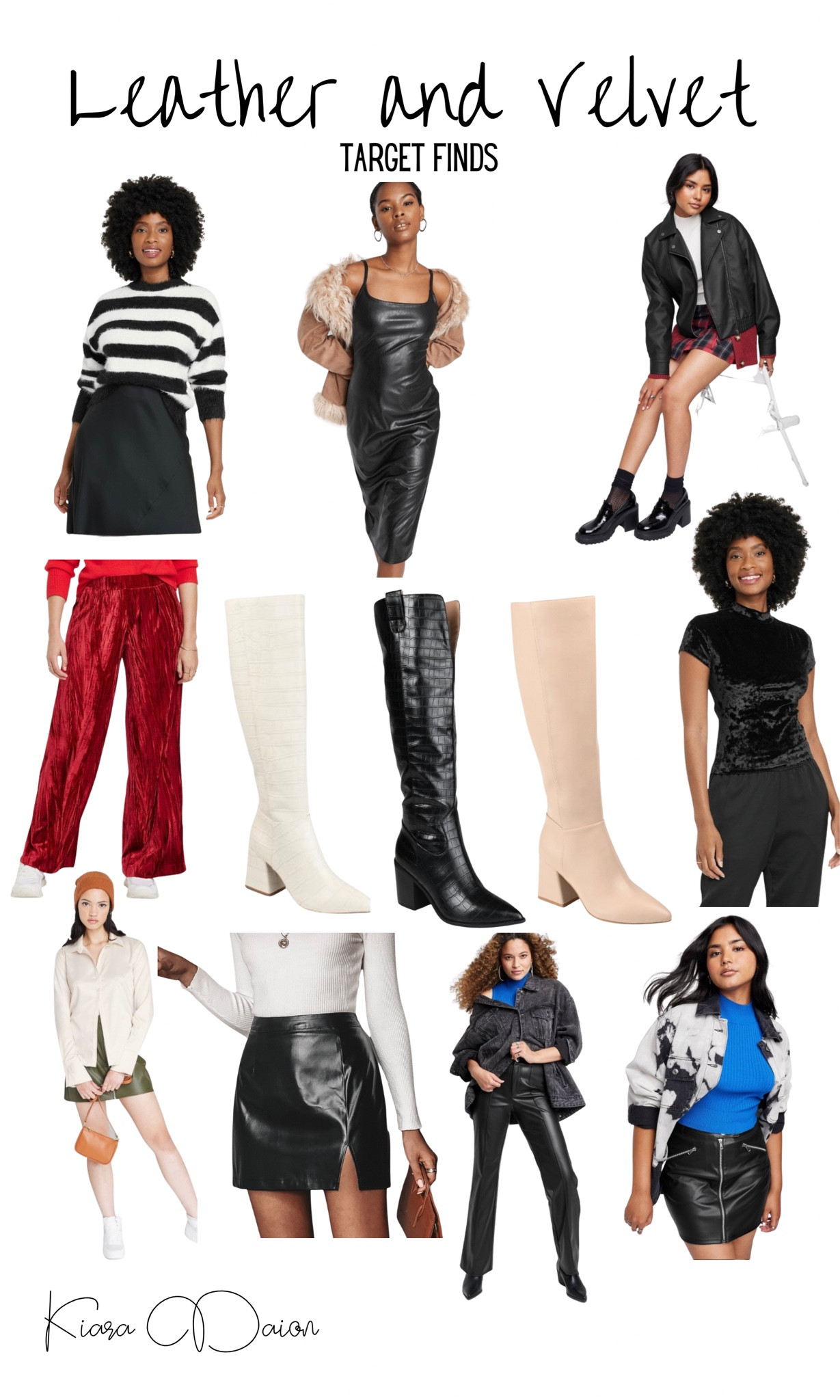 Leather and velvet clothing at Target 🎯 

#LTKHoliday #LTKGiftGuide #LTKSeasonal