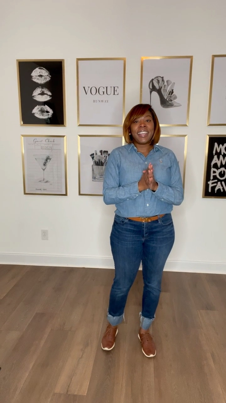 I absolutely LOVE these jeans! I love a straight leg jean and the wide cuffs are trending now  

#LTKover40 #LTKmidsize