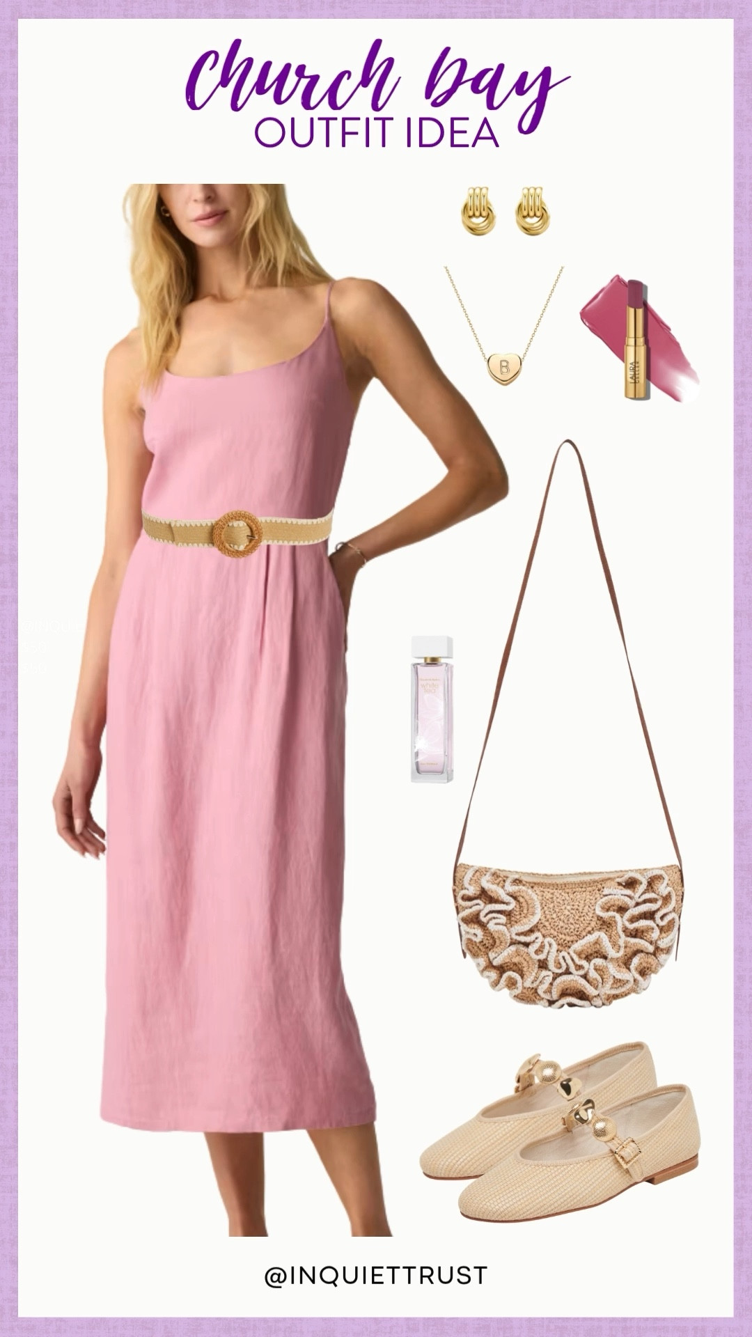 A breath of fresh air for your Sunday best! Just style this serene pink midi dress, cinched with a natural belt and paired with classic flats to create a look that's both polished and perfectly poised for worship or quiet contemplation. 
#freshlook #chicstyle #casualoutfit #churchoutfit 

#LTKStyleTip #LTKSeasonal #LTKU
