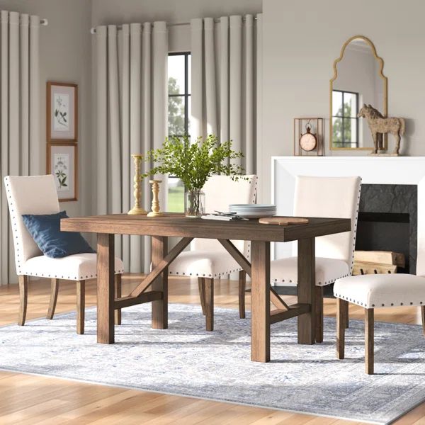 Cheltenham 60'' Solid Wood Trestle Dining Table | Wayfair North America