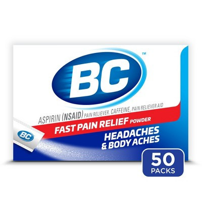 BC Powder Headache & Fast Pain Relief Powder with Aspirin (NSAID) - 50ct | Target