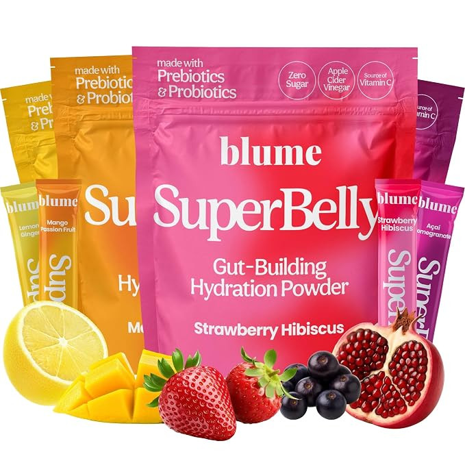 Blume SuperBelly Variety – Strawberry, Açaí, Mango, Lemon, 60sticks | Amazon (US)