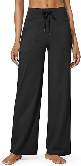 G4Free Wide Leg Pants for Women Yoga Pants High Waist Sweatpants with Pockets Stretch Lounge Pant... | Amazon (US)