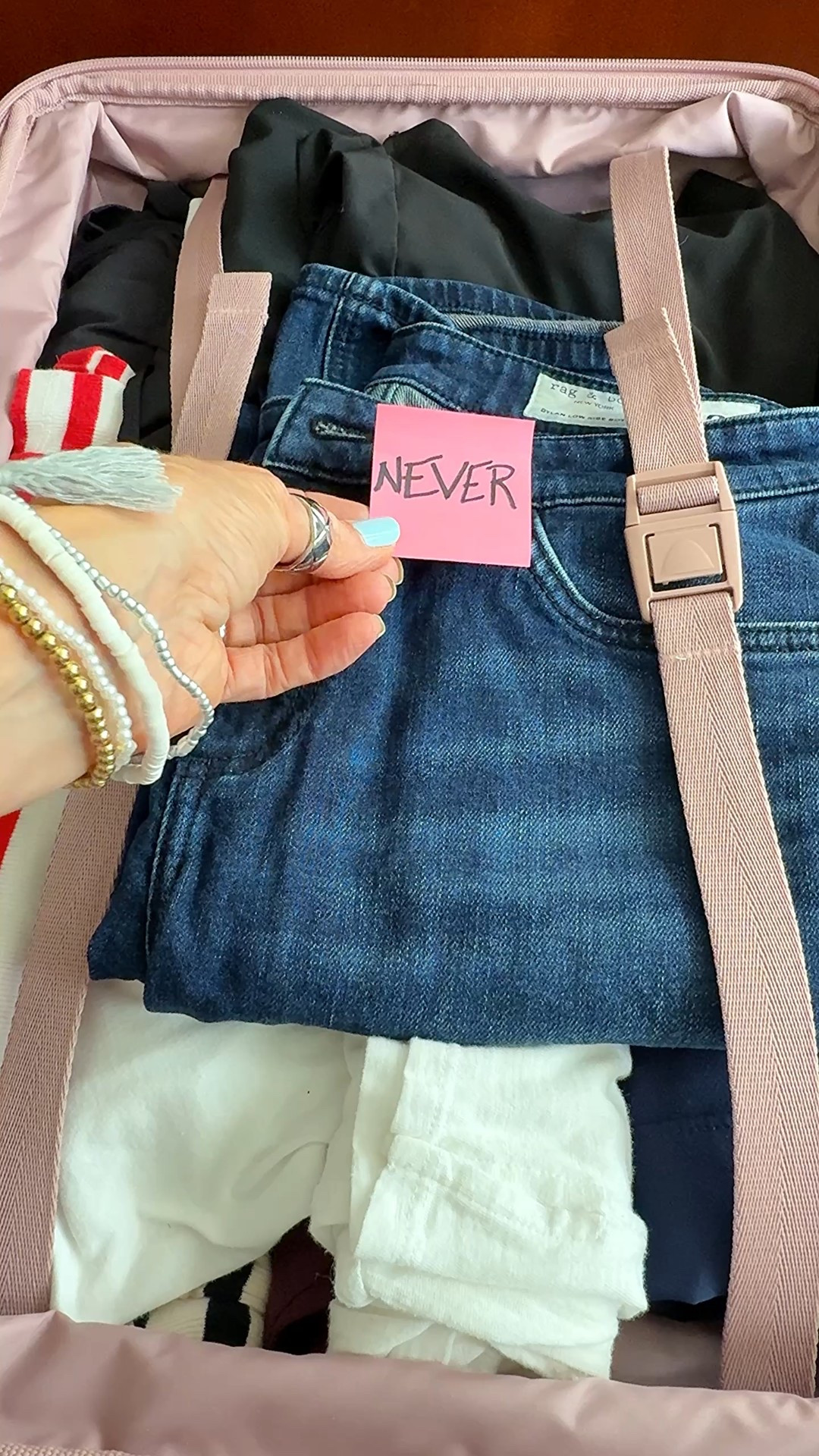 ✈️It’s the most stolen/lost device going through airport security checkpoints. 
✈️ Instead zip it into your carry-on bag or jacket pocket, so when you’re separated from your bin your phone is not easy to grab 📱


#LTKTravel