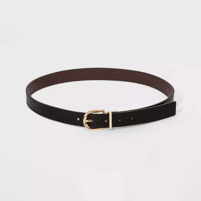 Women's Reversible Belt - A New Day™ Brown/Black | Target