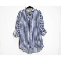 Blue Stripe Shirt Vintage Blue Striped Button Down Shirt Mens Stripe Shirt XL Vintage Extra Large St | Etsy (US)