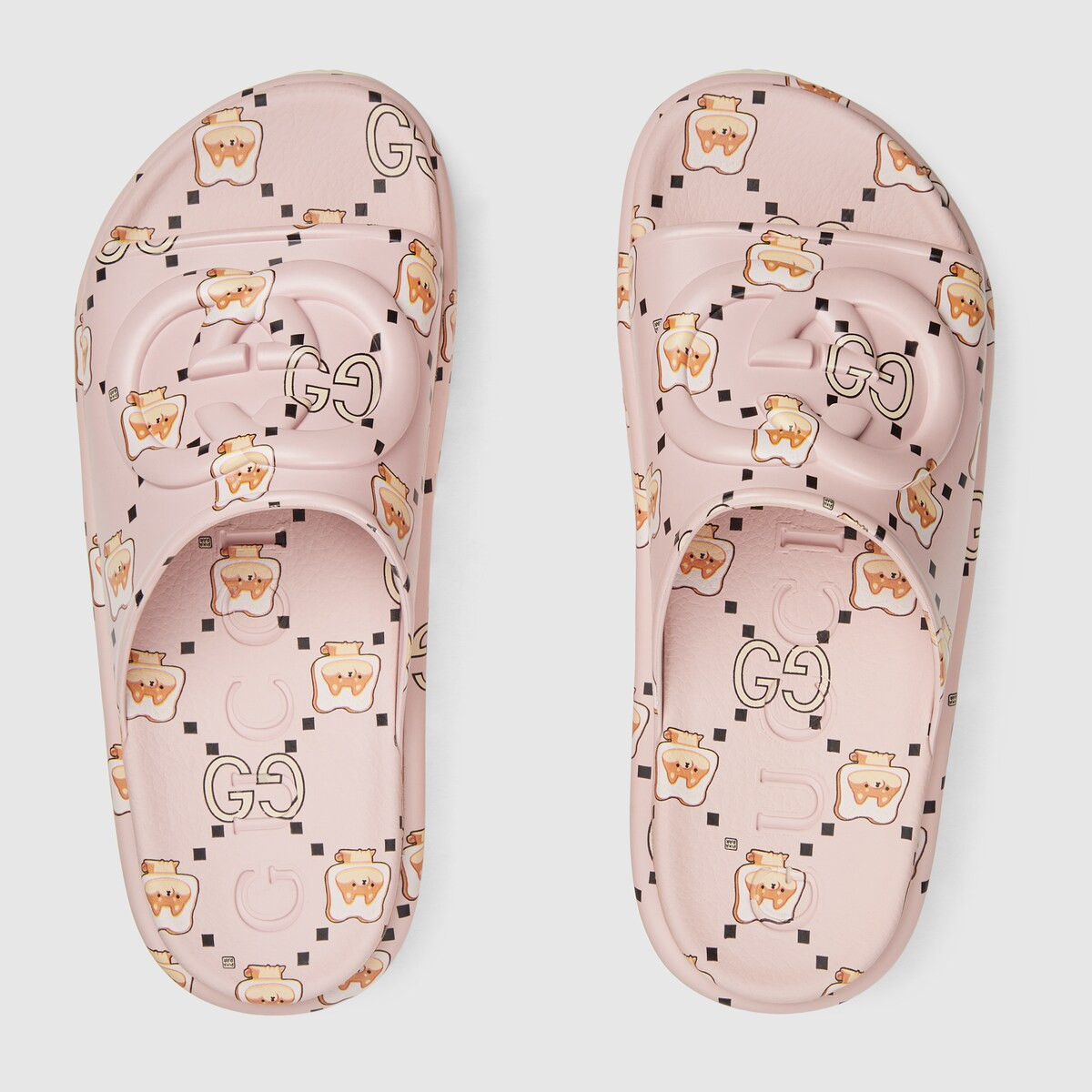 GG animal print rubber slide sandal | Gucci (US)