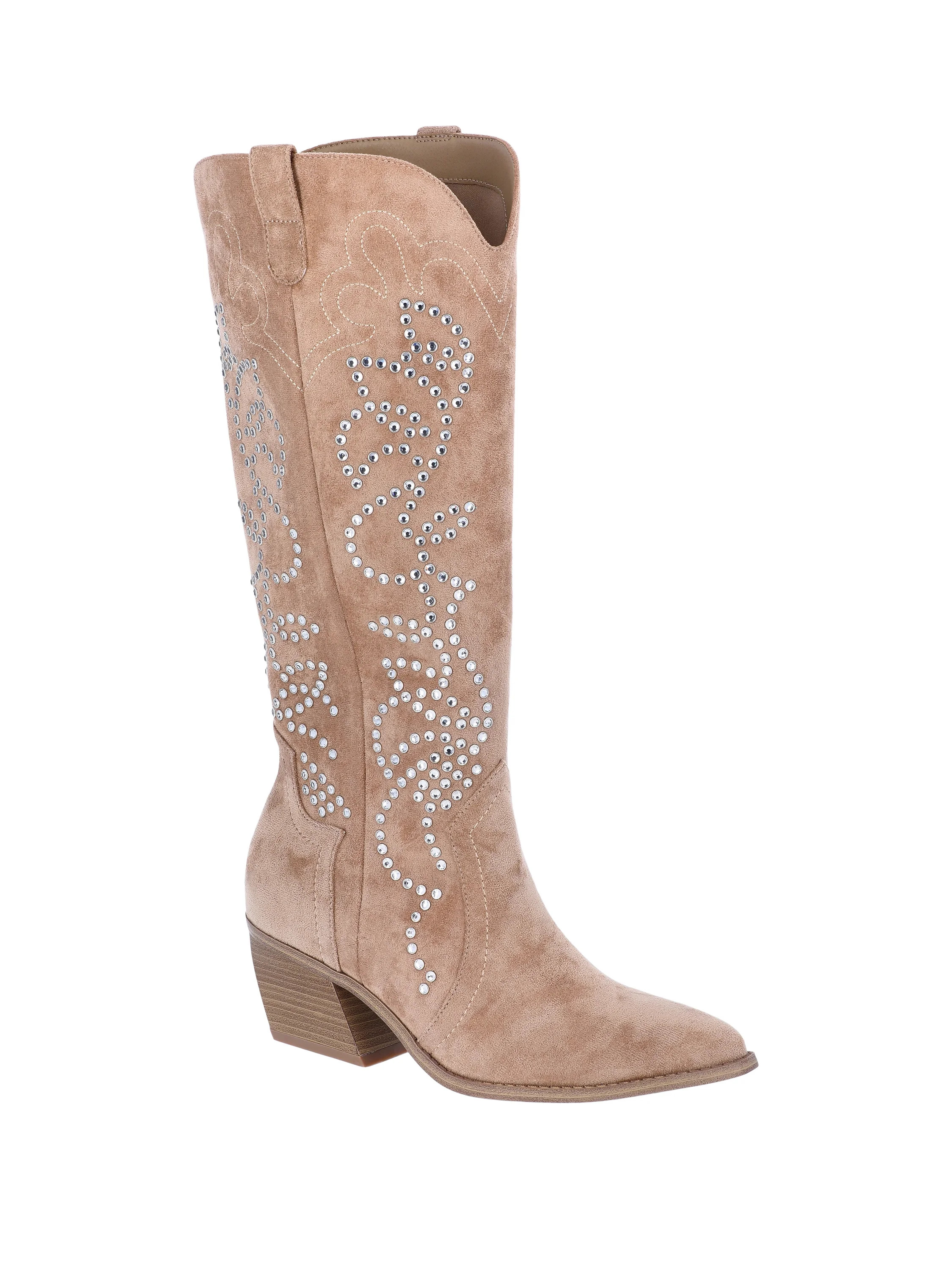 Madden NYC Women's Studded Western Boots - Walmart.com | Walmart (US)