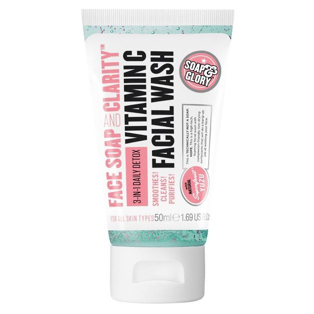 Soap & Glory Face Soap & Clarity Vitamin C Facial Wash Travel Size - 1.69 fl oz | Target