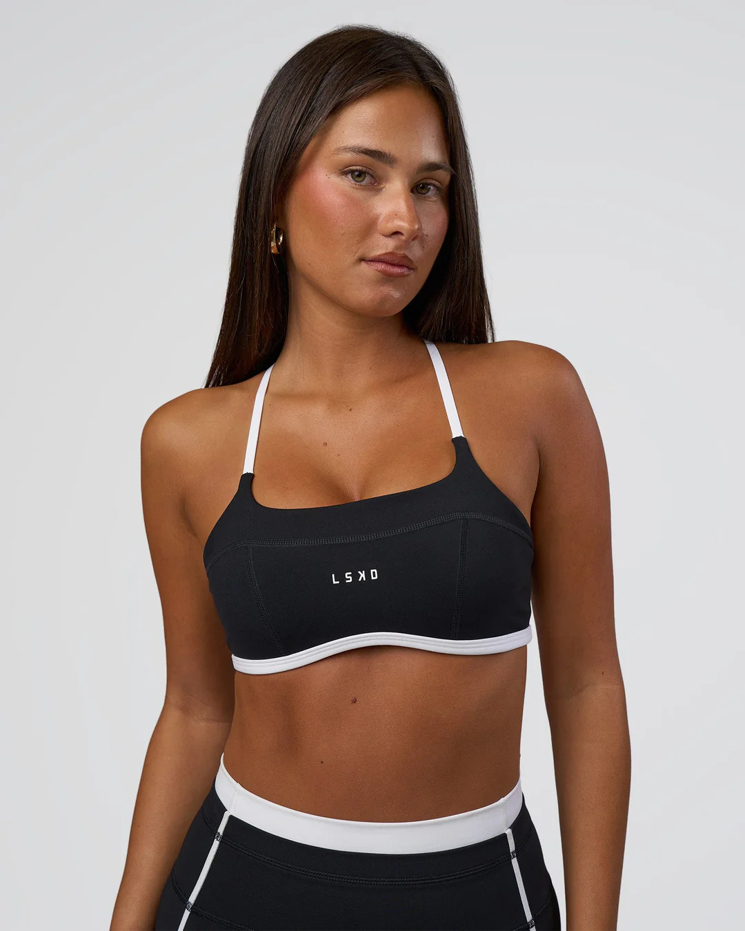 Liberate Sports Bra - Black-White | LSKD | LSKD
