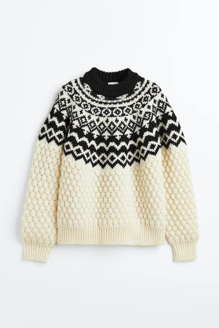 Textured-knit jumper | H&M (UK, MY, IN, SG, PH, TW, HK)