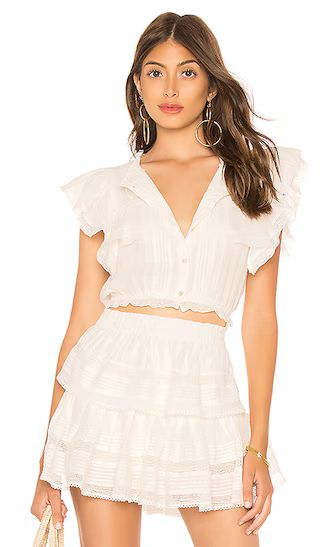 Nora Top in Antique White | Revolve Clothing (Global)